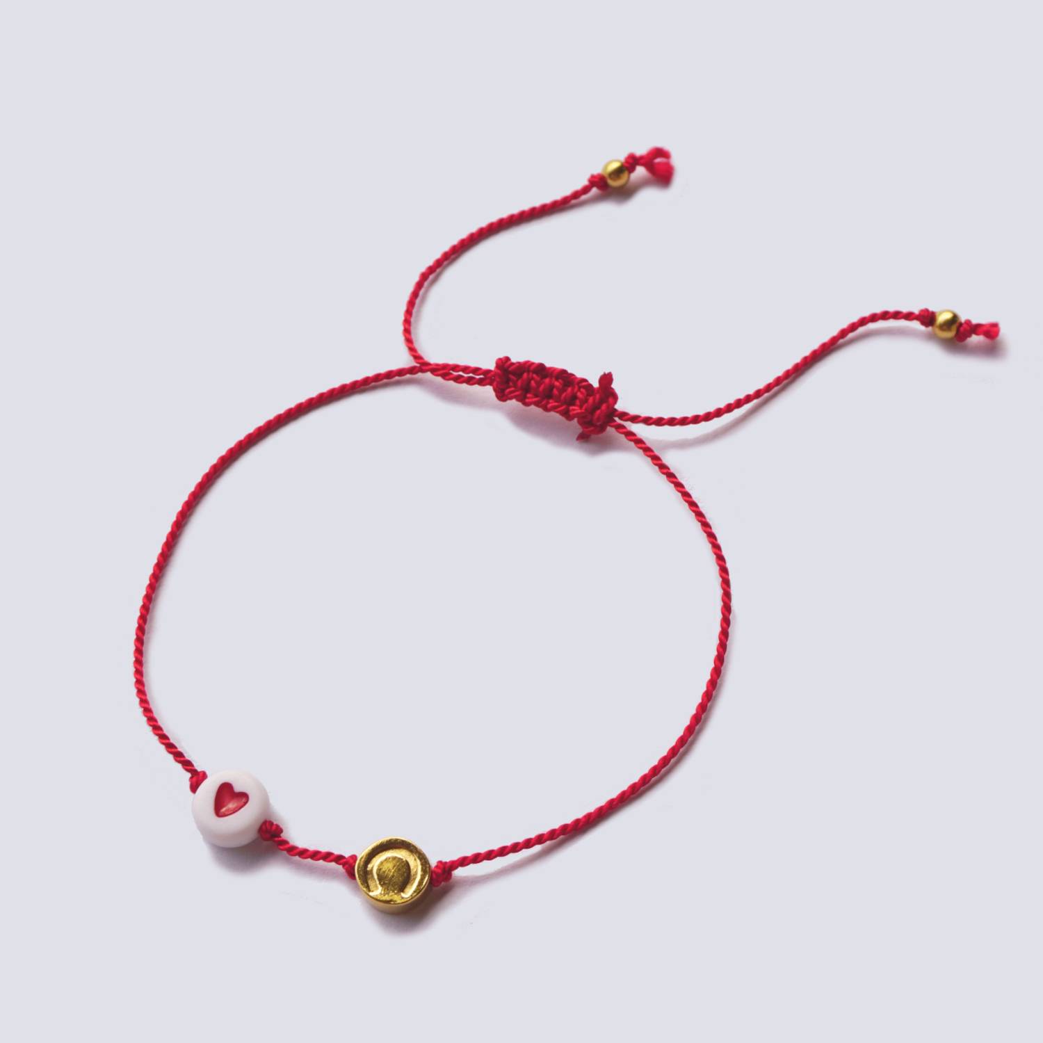 bransoletka podkowa jedziecka serce